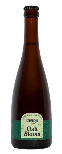 KOMBUCHA OAK BLOOM NA PŁATKACH DĘBU O SMAKU BIAŁYCH WINOGRON BIO 375 ml - KOMBUCHA BY LAURENT DATA: 12-2026