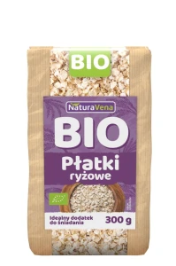 PŁATKI RYŻOWE BIO 300 g - NATURAVENA DATA: 12-2026