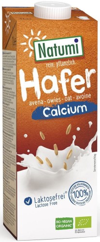 Boisson d'avoine avec du calcium d'algues marines BIO 1 L - NATUMI