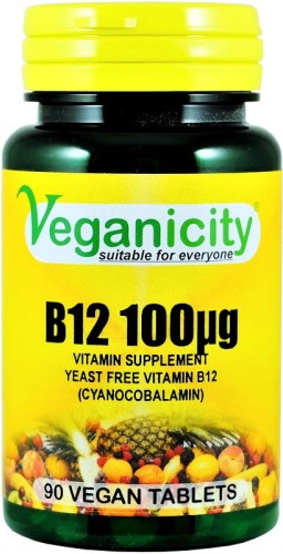 VITAMIN B-12 cyanocobalamin 90 tablets Veganicity