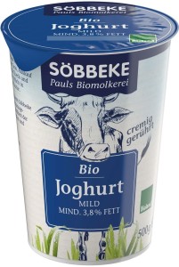 NATUURLIJKE YOGHURT 3,8% BIO 500 g - SOBBEKE
