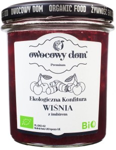 CHERRY-GINGER JAM BIO 300 g- OWOCOWY DOM