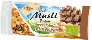 Muesli bar with pine nuts BIO 40 g - Bio Ania