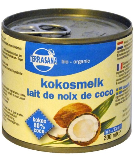 KOKOSNOOT ALTERNATIEVE MELK (22% VET) BIO 200 ml - TERRASANA