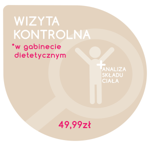 Wizyta kontrolna z analizą składu ciała w gabinecie dietetycznym
