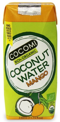 KOKOSNOOTWATER MET MANGO SMAAK BIO 330 ml - COCOMI