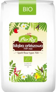 MĄKA ORKISZOWA BIAŁA TYP 700 BIO 500 g - BIO RAJ