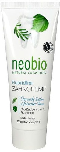 Fluoride-free toothpaste without with xylitol and with witch hazel and rosemary extract EKO 75 ml - NEOBIO