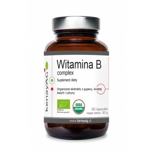 Vitamine B-complex met BIO-extract van heilige basilicum en citroenguave 60 kenayAG-capsules