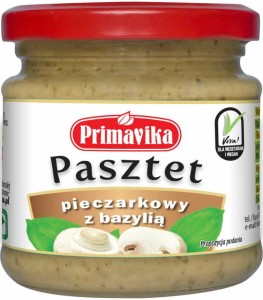 Mushroom pate with basil 160 g PRIMAVIKA