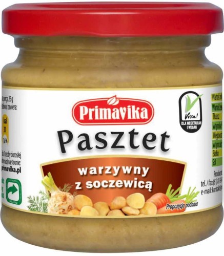 Pasztet warzywny z soczewicą 160 g