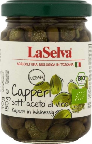 Kapary marynowane BIO 150 g Laselva