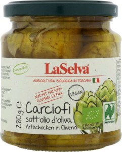 Artichauts à l'huile d'olive BIO 280 g Laselva