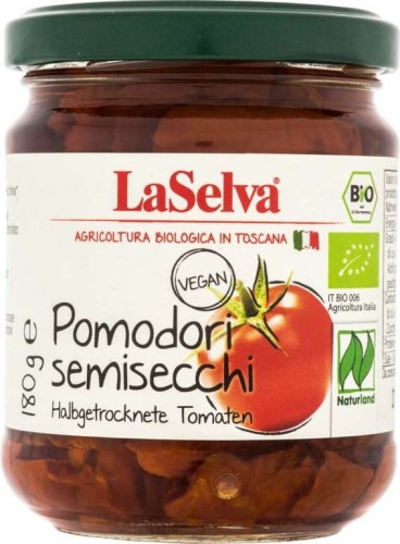 Tomaten gedroogd in olijfolie BIO 180 g Laselva