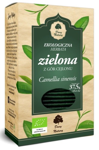 HERBATA ZIELONA BIO (25 x 1,5 g) - DARY NATURY