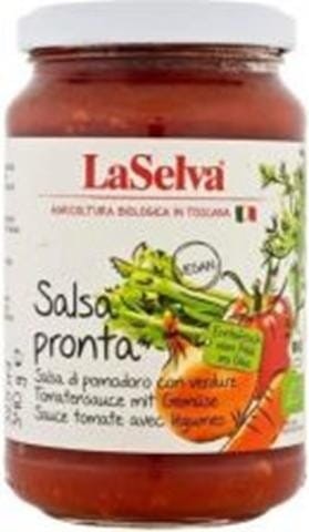 Sauce tomate aux légumes BIO 340 g Laselva