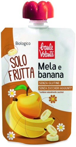 Appel-bananenmousse BIO 100 g Baule Volante