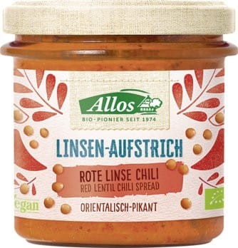 Pâte de lentilles SPICY GLUTEN-FREE BIO 140 g - ALLOS