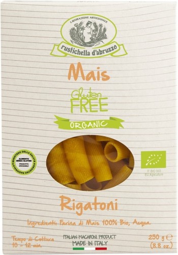 PASTA (CORN) PENNE GLUTEN-FREE BIO 250 g - RUSTICHELLA DABRUZZO