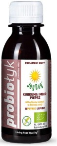 Voedingssupplement probiotische drank kurkuma gember peper bio 125 ml - Joy Day