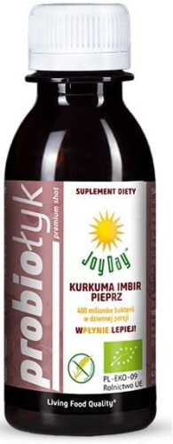 Voedingssupplement probiotische drank kurkuma gember peper bio 125 ml - Joy Day