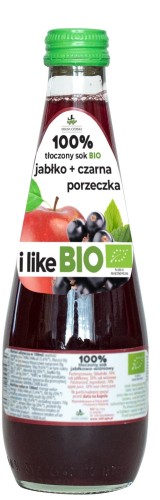 APPLE JUICE WITH BLACK CURRANT BIO 300 ml - DOLINA CZERSKA