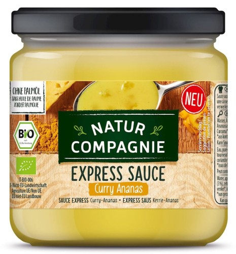 SAUCE AU CARI À L'ANANAS BIO 325 ml - NATUR COMPAGNIE