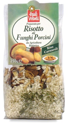 Risotto with porcini mushrooms BIO 250 g Baule Volante