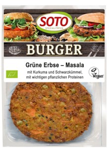 Vegan burgers with peas BIO 160g Soto