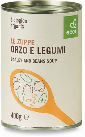 Soup with leguminous vegetables and barley BIO 400 g Ecor