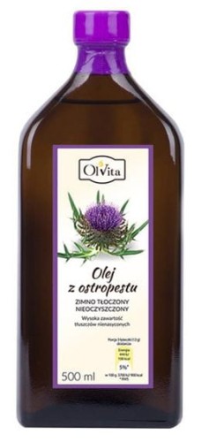 Mariadistelolie, koudgeperst en ruw 500ml OLVITA