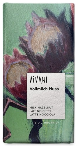 MELKCHOCOLADE MET HELE NOTEN BIO 100 g - VIVANI
