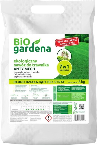 LAWN FERTILIZER ANTI-MOSS EKO 8 kg - BIO GARDENA