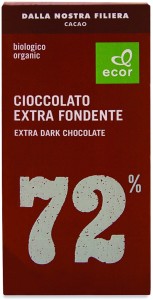 Dark chocolate min. 72% cocoa BIO 80 g Ecor