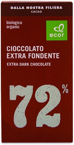 Dark chocolate min. 72% cocoa BIO 80 g Ecor