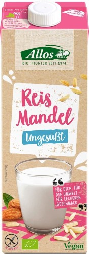 RIJSTDRANK - AMANDEL, GLUTENVRIJ BIO 1 L - ALLOS