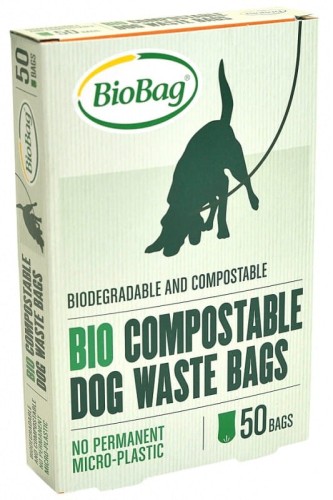 SACS POUR CHIEN 50 pcs (COMPOSTABLES ET BIODÉGRADABLES) - BIOBAG