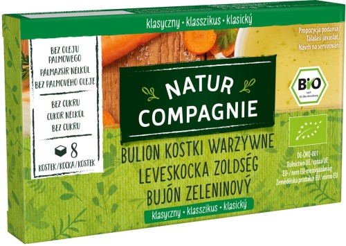 BROTH - VEGETABLE CUBES WITHOUT SUGAR BIO 84 g - NATUR COMPAGNIE