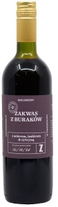 Zakwas z burakiem selerem, imbirem i cytryną bezglutenowy Bio 700 ml - Zakwasownia