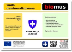 Demineralized water 5l BIOMUS