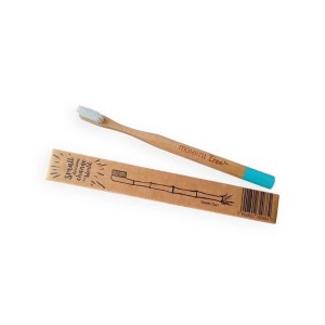 Toothbrush bamboo turquoise soft bristles - Mohani