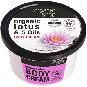 BODY CREAM INDIAN LOTUS 250 ml - ORGANIC SHOP