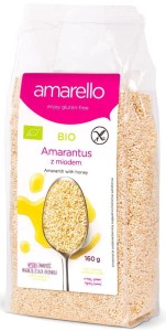 GLUTEN-FREE AMARANTH WITH HONEY BIO 160 g - AMARELLO