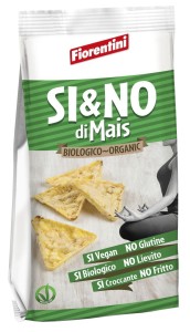 CORN CRISPS PYRAMIDS WITH SEA SALT GLUTEN-FREE BIO 100 g - FIORENTINI