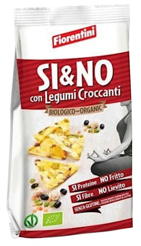 Corn chips pyramids with legume mix, gluten-free BIO 80 g - FIORENTINI