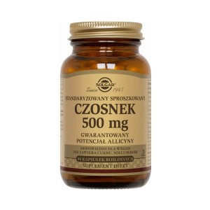 Standardized garlic guaranteed allicin content 500mg 90 capsules Solgar