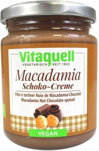 CHOCOLATE CREME WITH MACADAMIA NUTS VEGAN BIO 250 g - VITAQUELL