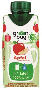 BIO APPLE JUICE CONCENTRATE 200 ml - GREEN-BAG