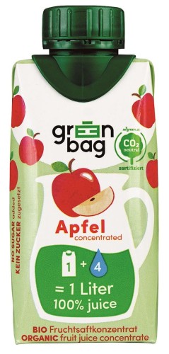 BIO APPLE JUICE CONCENTRATE 200 ml - GREEN-BAG