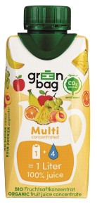 BIO MULTIFRUIT JUICE CONCENTRATE 200 ml - GREEN-BAG